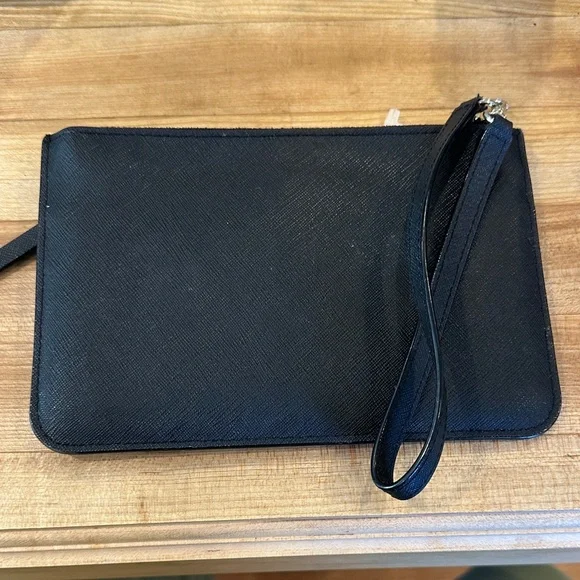 Kate Spade Black Leather Wristlet Clutch - Picture 5 of 5